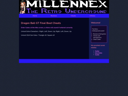 cheats/PSXCheats/DragonBallGTFinalBout screenshot