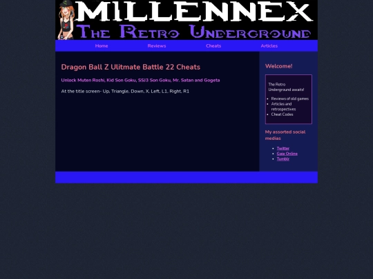 cheats/PSXCheats/DragonBallZUltBattle22 screenshot