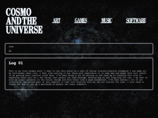 blog screenshot
