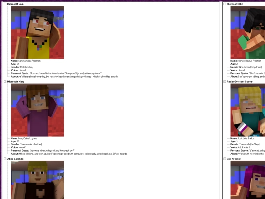 pages/characters screenshot