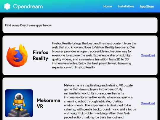 opendream/appstore screenshot