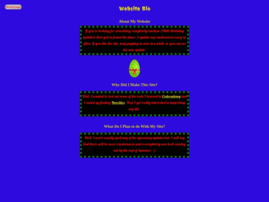 html/bio screenshot
