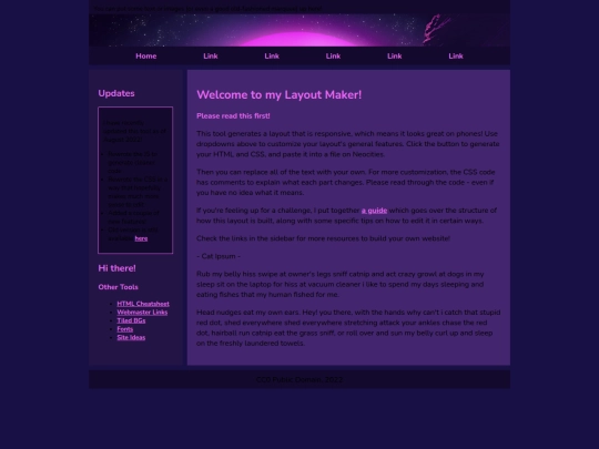 index screenshot