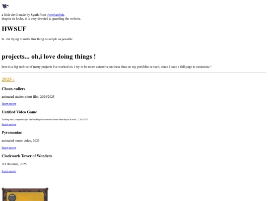 projects screenshot