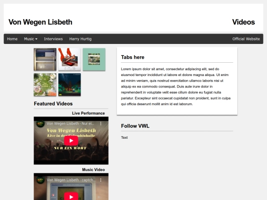 music/videos screenshot