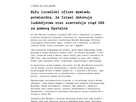 _posts/14-11-2025-oficer-wywiadu-izraela-potwierdza-ludobojstwo-i-szantaz screenshot
