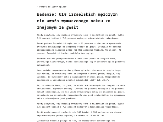 _posts/15-11-2025-61-procent-izraelskich-mezczyzn-nie-uwaza-wymuszonego-seksu-za-gwalt screenshot