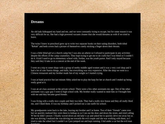 dreams screenshot