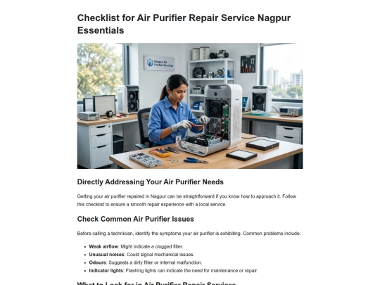 checklist-for-air-purifier-repair-service-nagpur-e-202609280302 screenshot