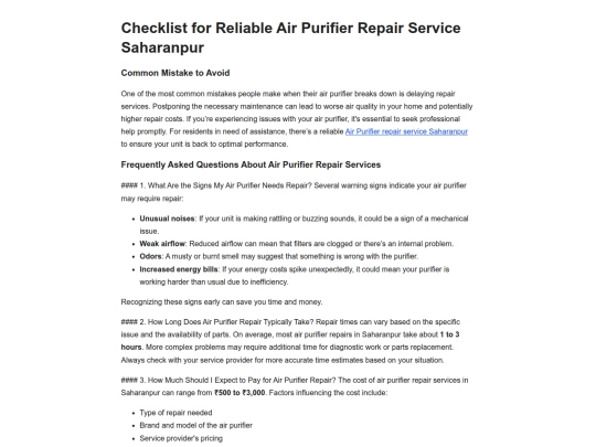 checklist-for-reliable-air-purifier-repair-service-202609090414 screenshot