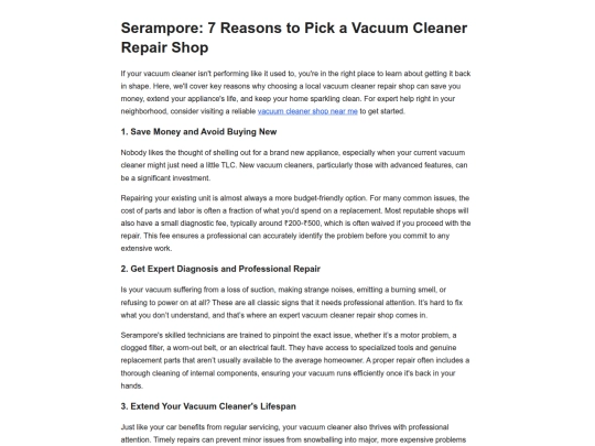 serampore-7-reasons-to-pick-a-vacuum-cleaner-repai-202608231035 screenshot