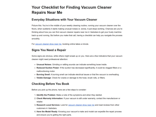 your-checklist-for-finding-vacuum-cleaner-repairs--202609100525 screenshot