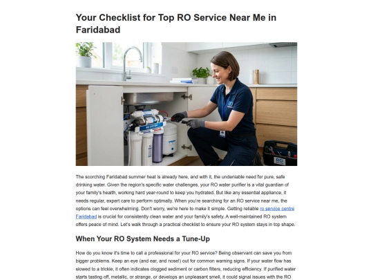 your-checklist-for-top-ro-service-near-me-in-farid-202609191128 screenshot