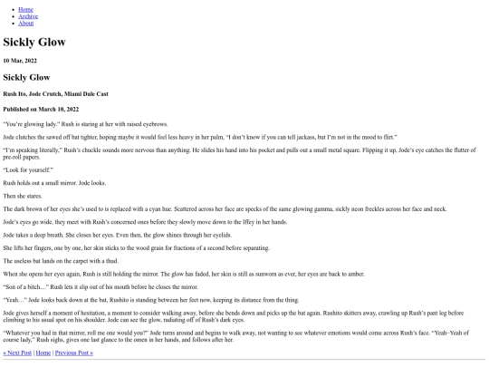 fics/posts/2022-03-10-Sickly-Glow screenshot