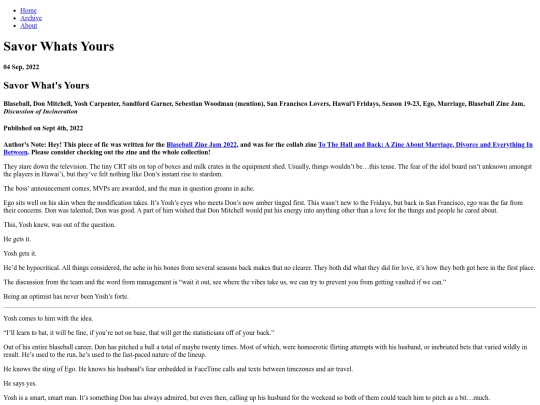 fics/posts/2022-09-04-Savor-Whats-Yours screenshot