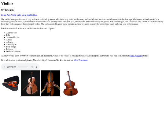 violin screenshot