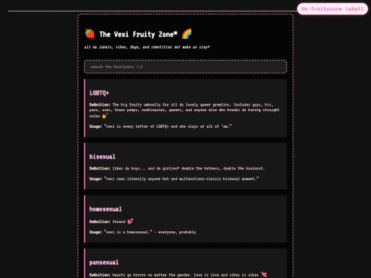 sexualities screenshot