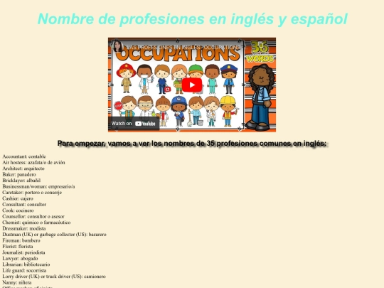 Oficios O profesiones screenshot