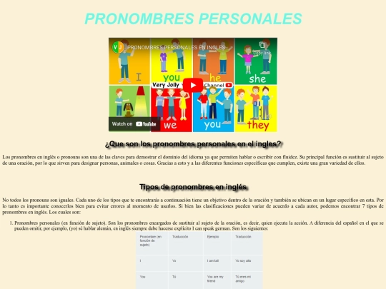 Pronombres Personales screenshot