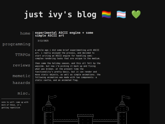 categories/programming/ascii-castle-animated screenshot