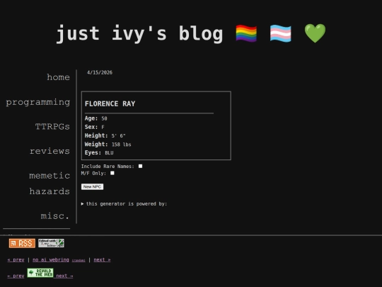 categories/ttrpgs/modern_npc_generator screenshot