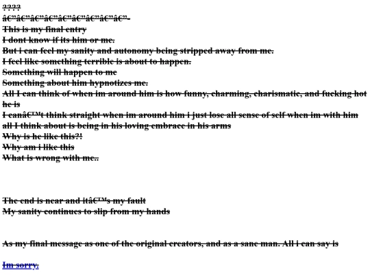 Entries/Final screenshot