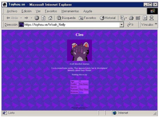 archive/webpages/Cleo screenshot