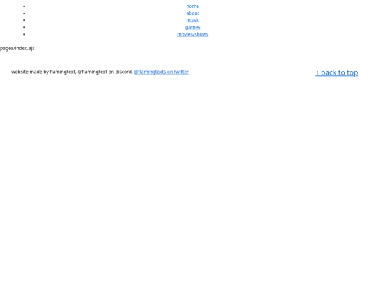 index screenshot