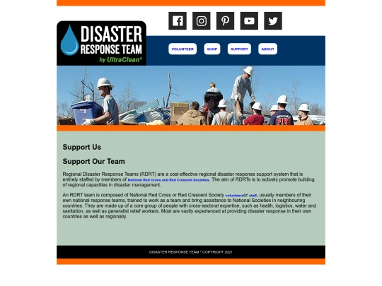 html/support screenshot