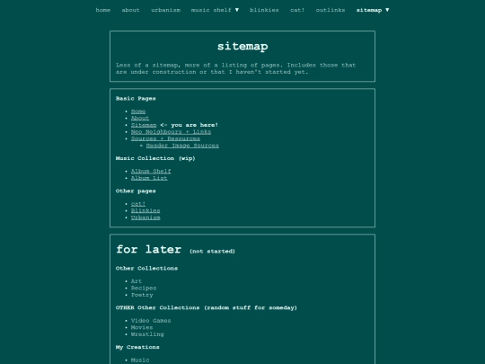 sitemap screenshot