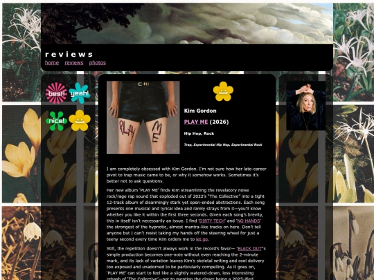 reviews/kim gordon/playme screenshot