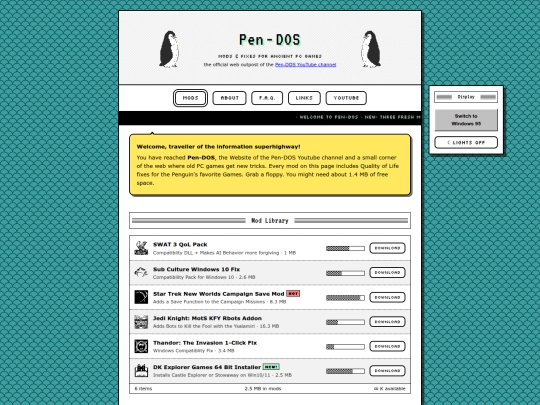 website screenshot
