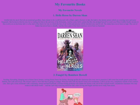 myfavouritebooks screenshot