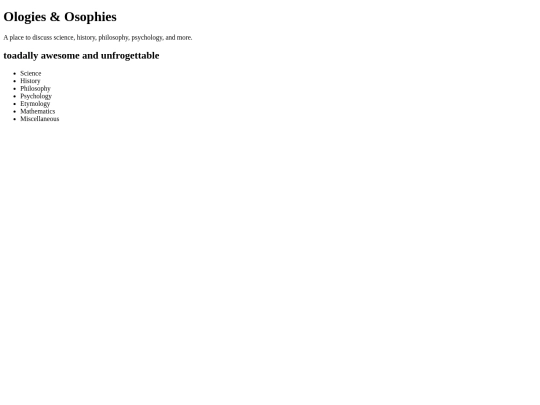 Ologies-and-Osophies screenshot