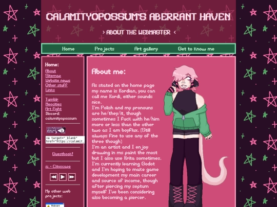 about-me screenshot