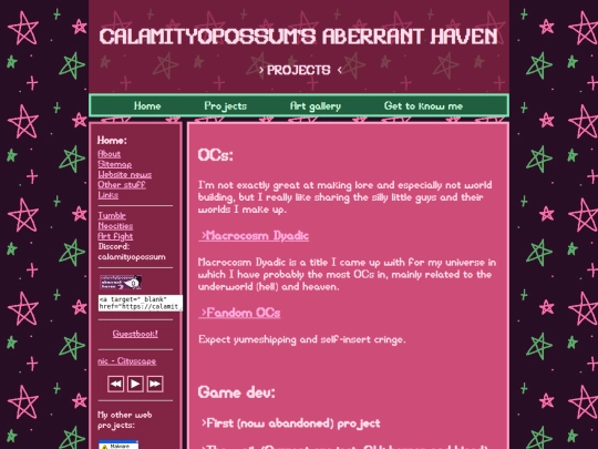 projects screenshot