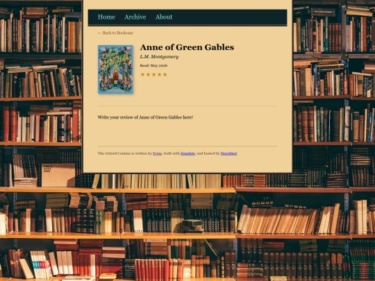 bookcase/my-anne-of-green-gables screenshot