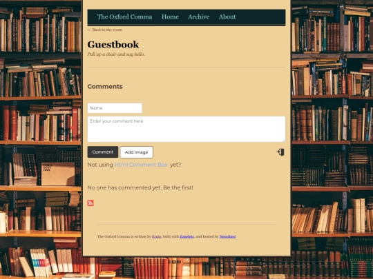 guestbook screenshot