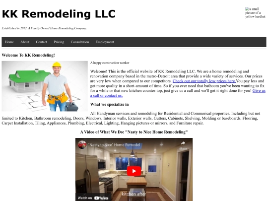 homepage screenshot