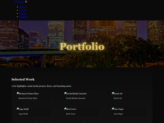 portfolio screenshot