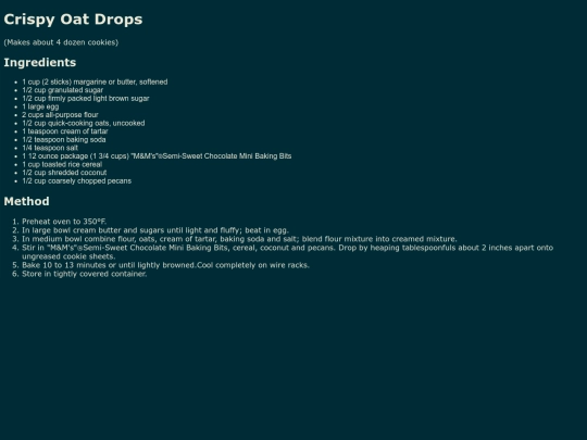 Pages/Food/Candy/M-MS/CrispyOatDrops screenshot