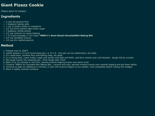 Pages/Food/Candy/M-MS/GiantPizazzCookie screenshot