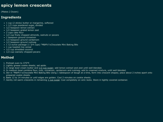 Pages/Food/Candy/M-MS/SpicyLemonCresents screenshot
