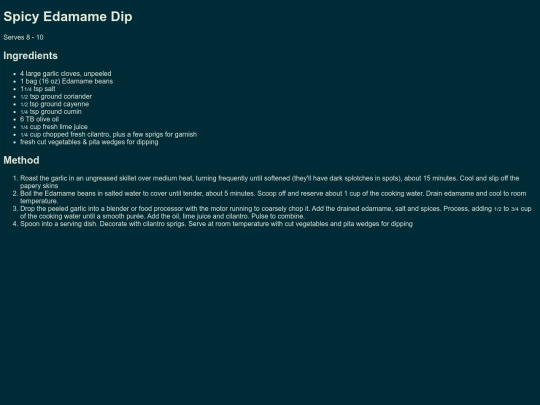 Pages/Food/Stores/Wholefoods/Appetizers/SpicyEdamameDip screenshot