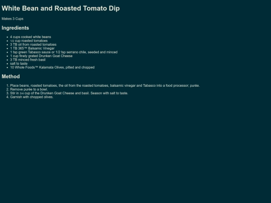 Pages/Food/Stores/Wholefoods/Appetizers/WhiteBeanRoastedTomatoDip screenshot
