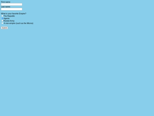 form screenshot