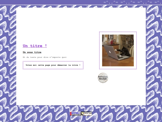 Une page web ! screenshot