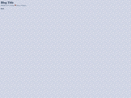 blogs/blankblog screenshot