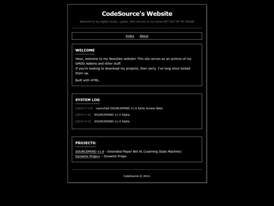 index screenshot