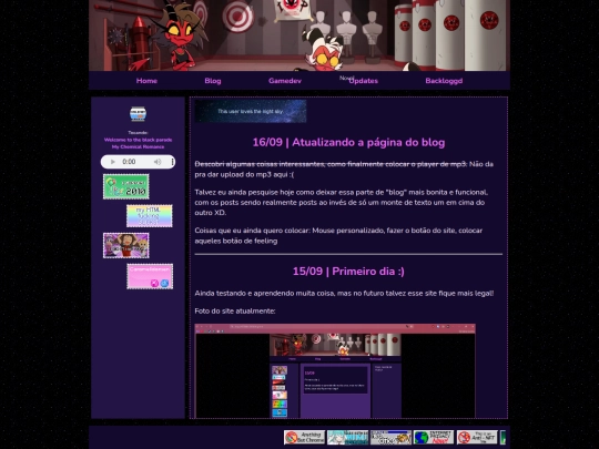 blog screenshot